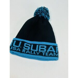 Subaru USA Rally Team Beanie Hat Black Blue